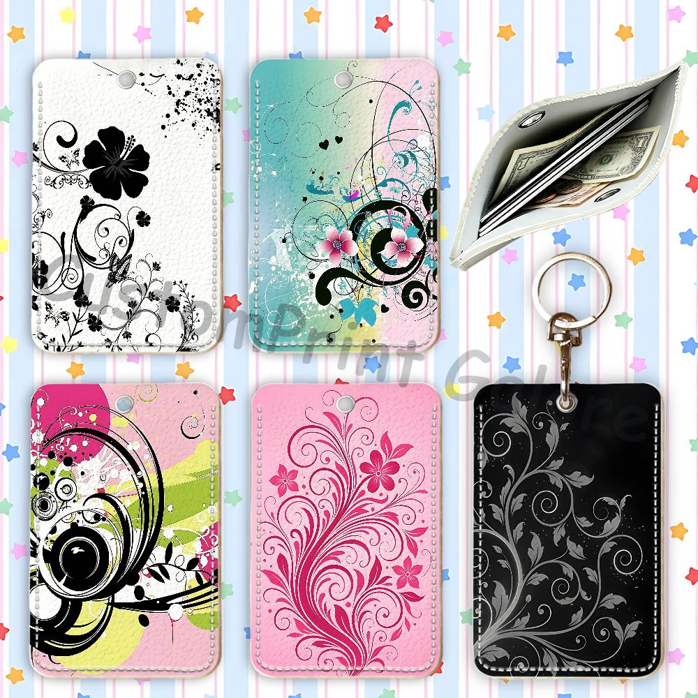 Leather Work Is - Vectorflourish Floral Metro Frutiger Floral Etui