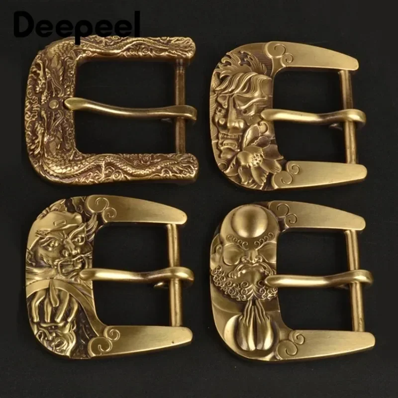 Leatherwork Diy - Deepeel 40mm Pure Copper Belt Buckles