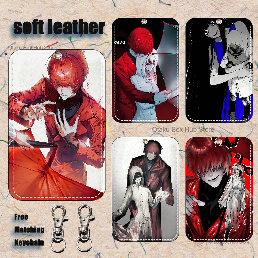 Leather Work Is - H-Homicipher Etui na karty z klipsem