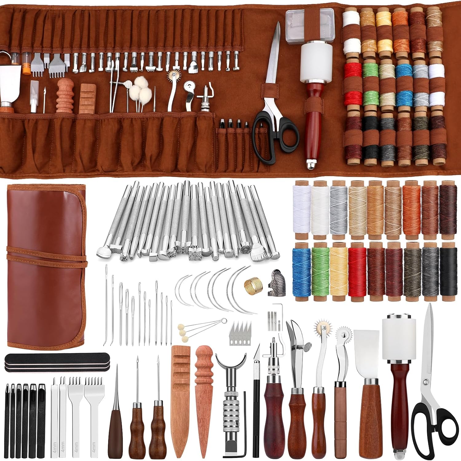 Leatherwork Essentials - Zestaw narzędzi do obróbki skóry z