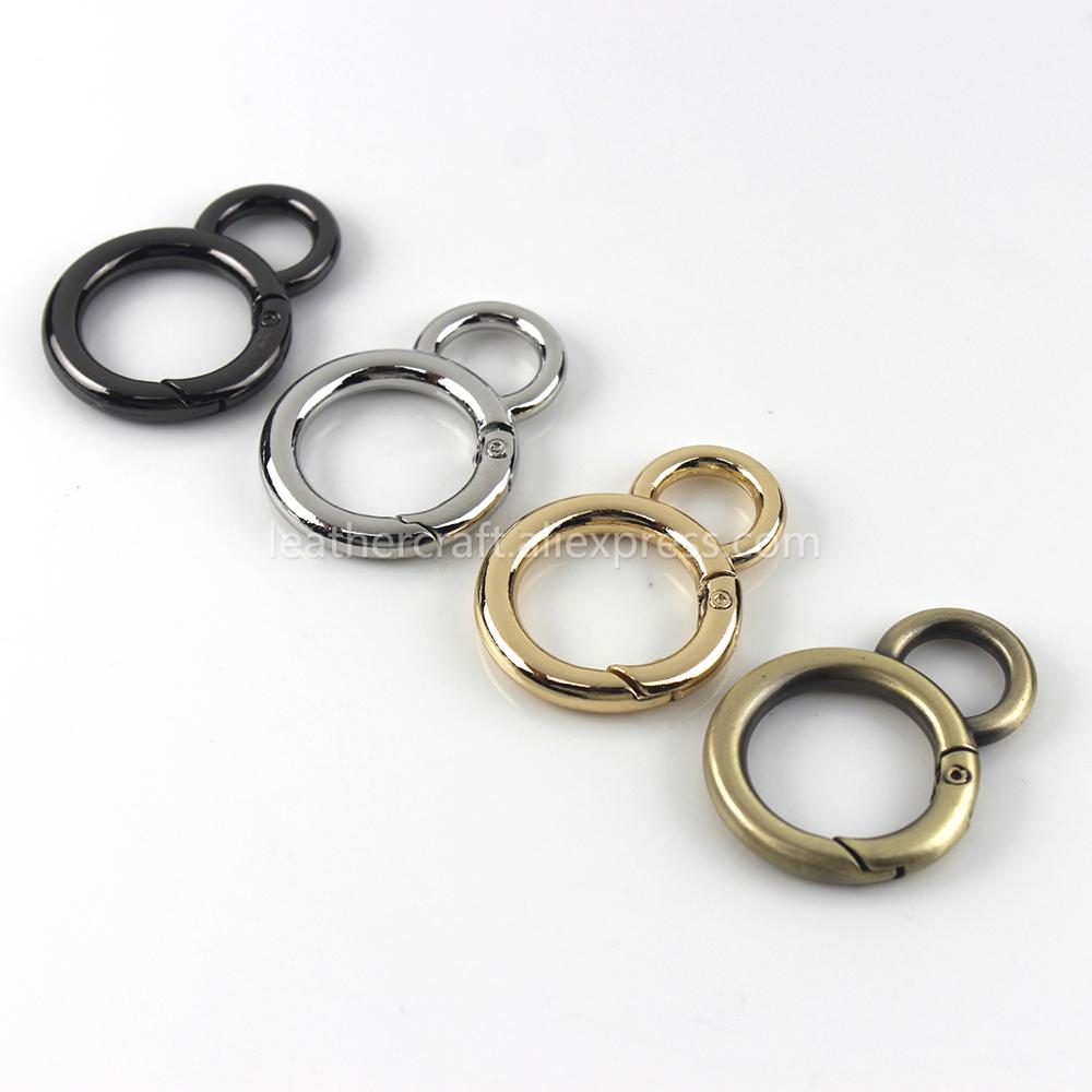 Metalowe dwa kółka karabińczyk – Leatherwork Rings recenzja i cena