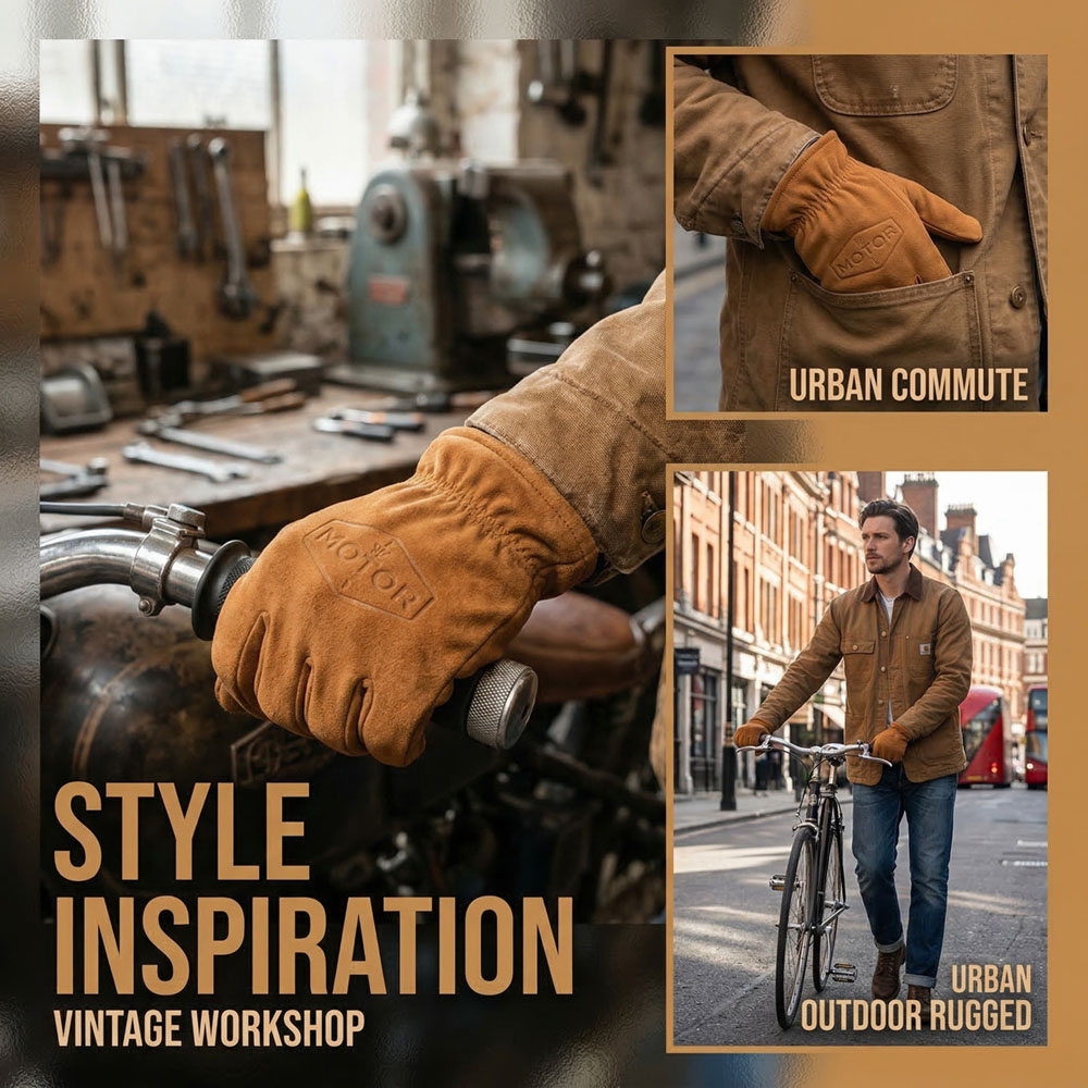 Rękawice motocyklowe vintage z – Leatherworking Items recenzja i cena