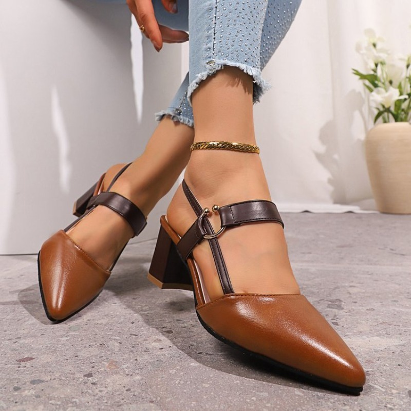 Damskie czółenka z odkrytą pię – Leatherwork Rings recenzja i cena
