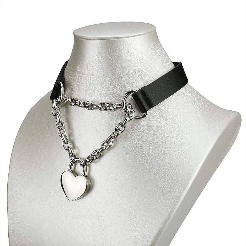 Goth Choker naszyjniki dla kob – Leatherwork Rings recenzja i cena